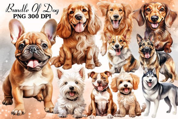Download Popular Cute Dog Watercolor Clipart - Dog Collection