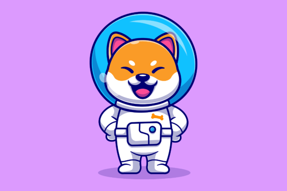 Download Cute Shiba Inu Dog Astronaut Standing - Dog Collection