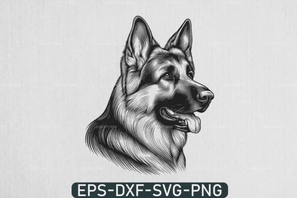 Download German Shepherd Svg , Dog Head Svg - Dog Collection